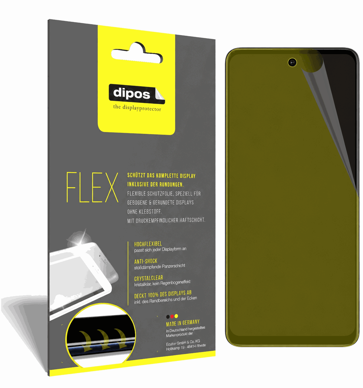 2x 3D Full Cover Schutzfolie für Motorola G60S
