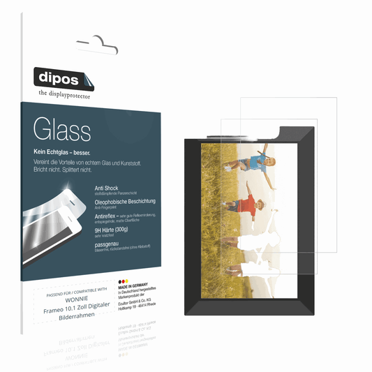 2x 9H Schutzfolie matt für WONNIE Frameo 10.1 Zoll Digitaler Bilderrahmen Panzerfolie