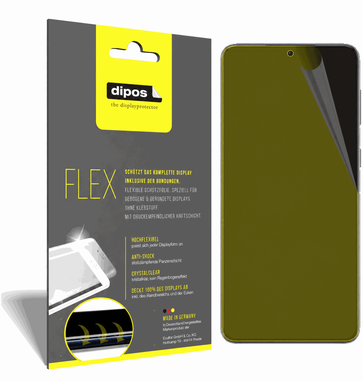 2x 3D Full Cover Schutzfolie für Samsung Galaxy S21 Plus