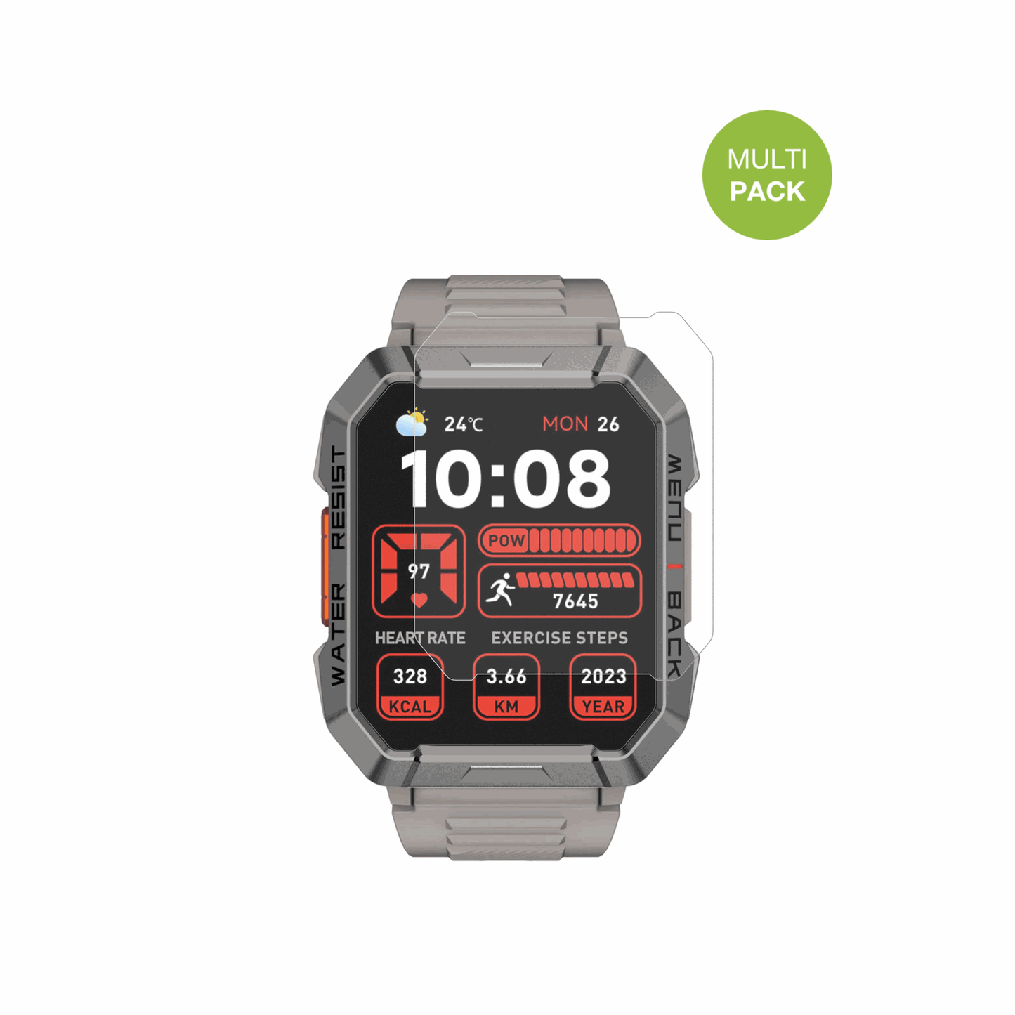 6x Schutzfolie matt für Blackview W60 Smartwatch 2.01 Zoll Display-Schutzfolie