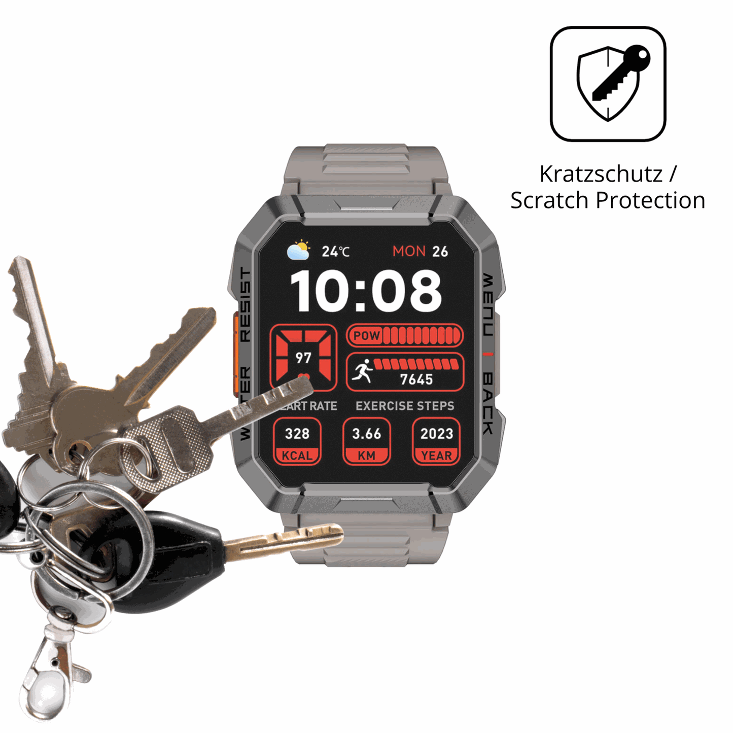 6x Schutzfolie matt für Blackview W60 Smartwatch 2.01 Zoll Display-Schutzfolie