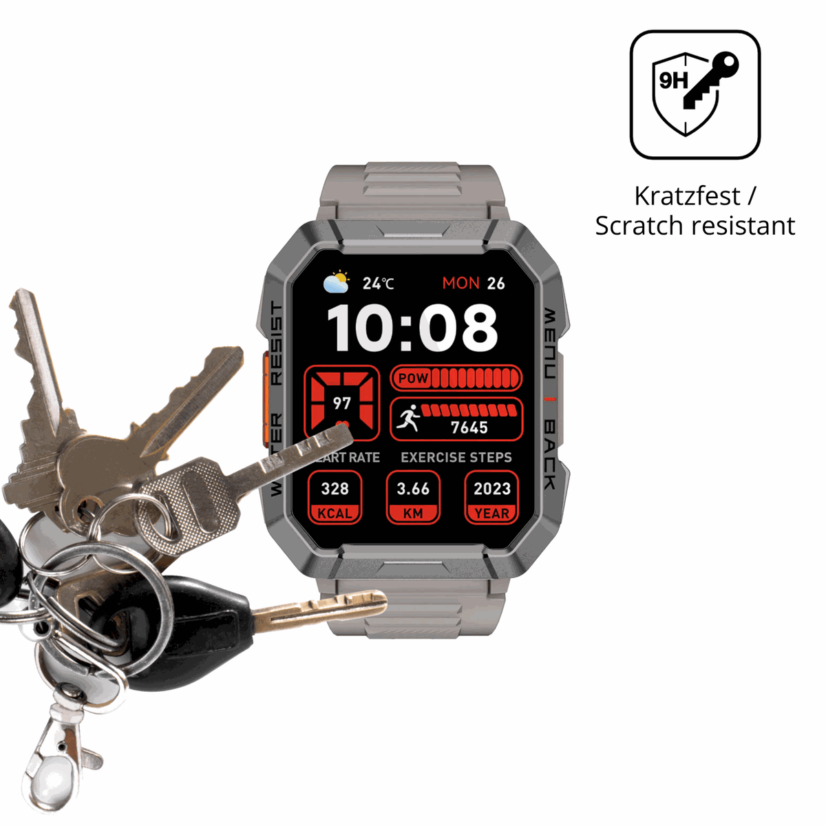 2x 9H Schutzfolie für Blackview W60 Smartwatch 2.01 Zoll Panzerfolie