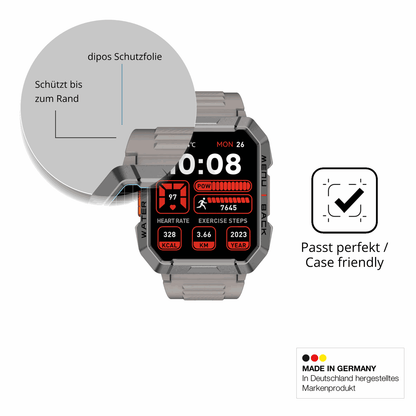 2x 9H Schutzfolie für Blackview W60 Smartwatch 2.01 Zoll Panzerfolie
