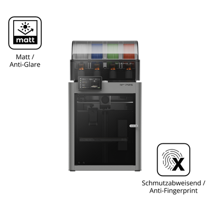 Dünne und entspiegelnde Folie passend zugeschnitten für Bambu Lab P2S 3D Printer