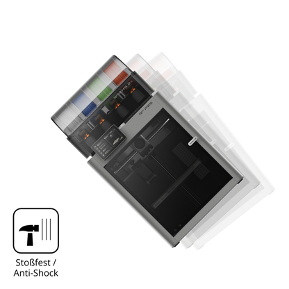 Schutz gegen Kratzer auf dem Bambu Lab P2S 3D Printer Glas durch Schlüssel, Stöße gegen die Tischkante oder Stürze