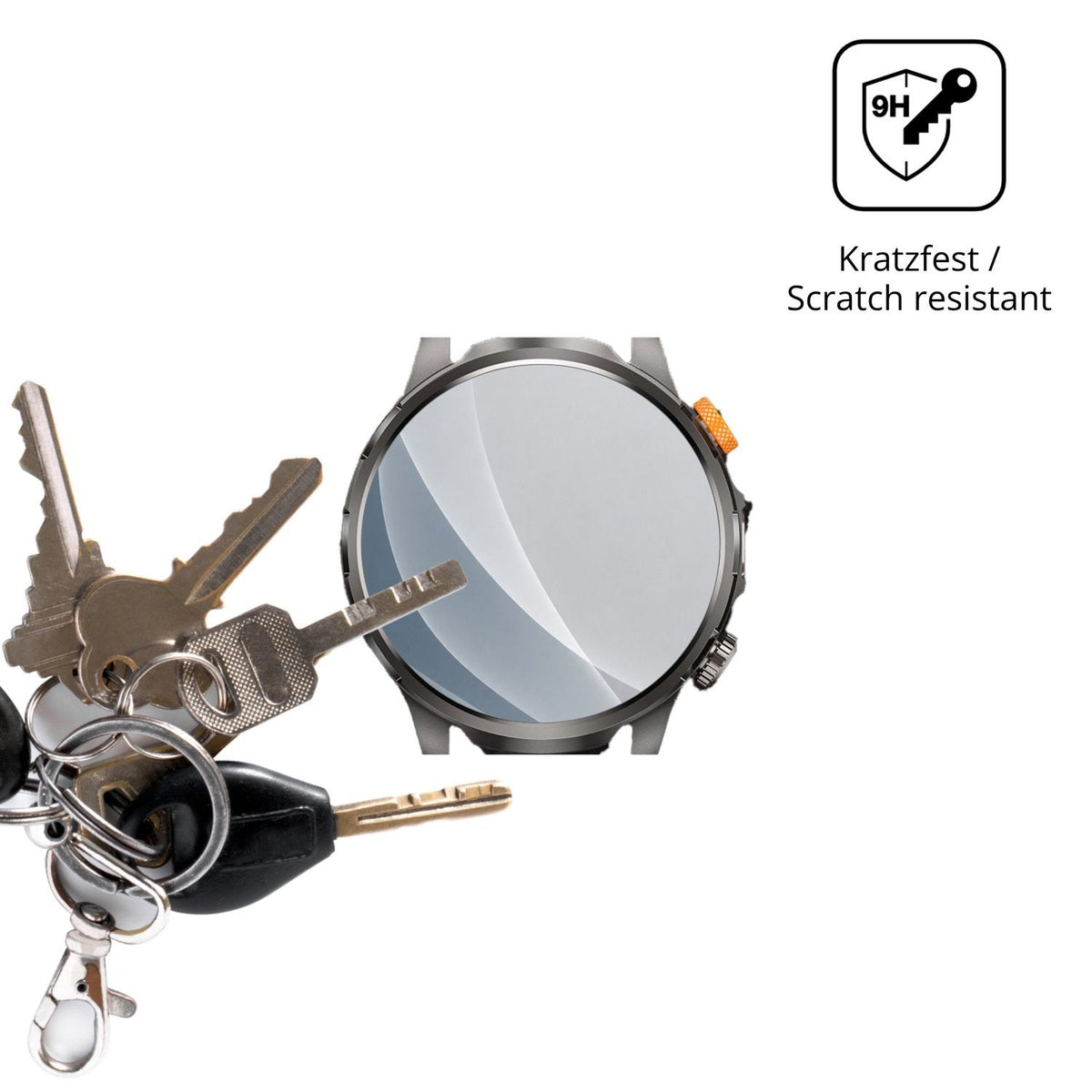 dipos Displayschutz für BANLVS AK90, mattierte Oberfläche, robuste Festigkeit und perfekte Passform
