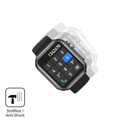 Schutz gegen Kratzer auf dem Banlvs Smartwatch 1.73 Zoll Glas durch Schlüssel, Stöße gegen die Tischkante oder Stürze