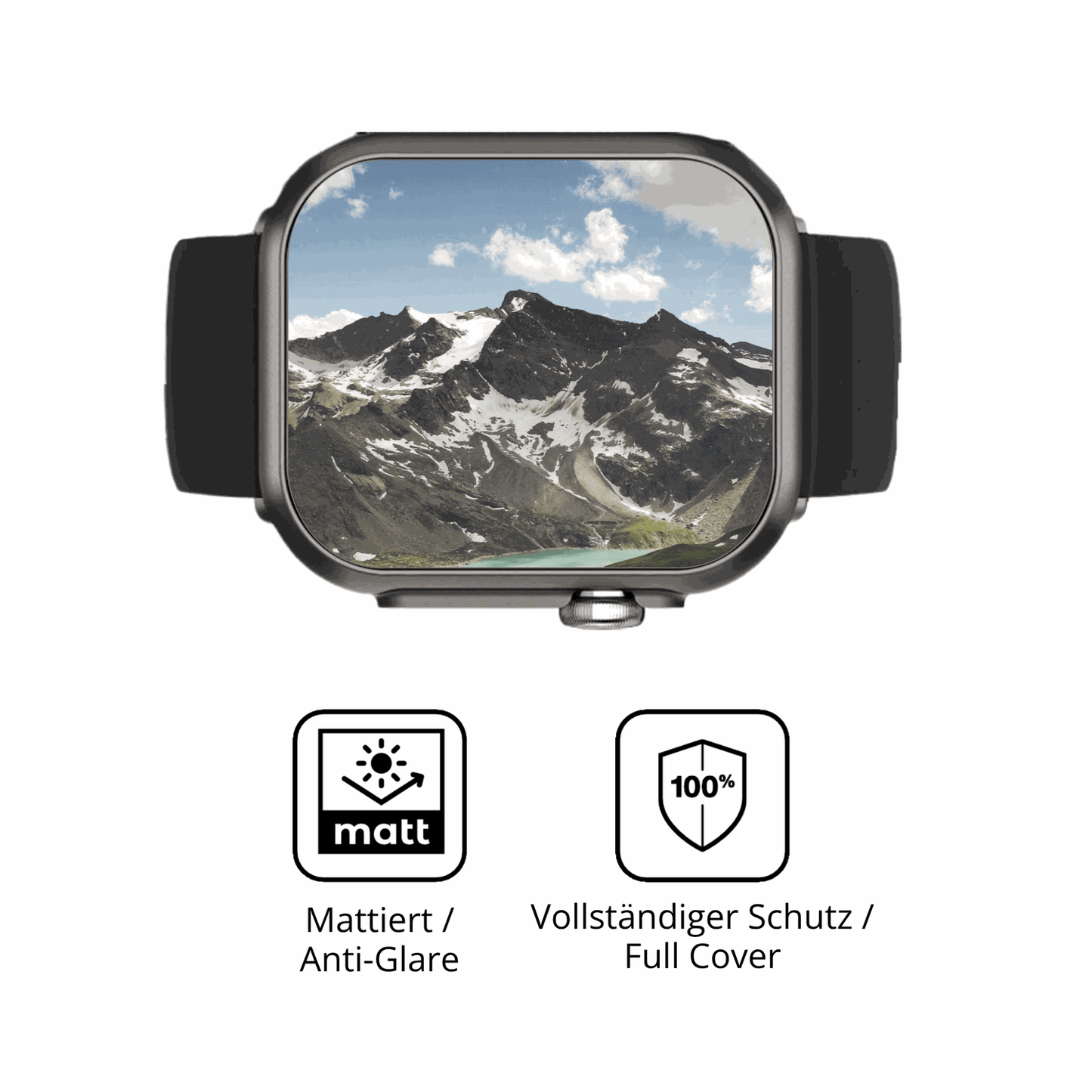 Flexible TPU-Folie passend zugeschnitten für Banlvs Smartwatch 1.73 Zoll, vollständige Abdeckung