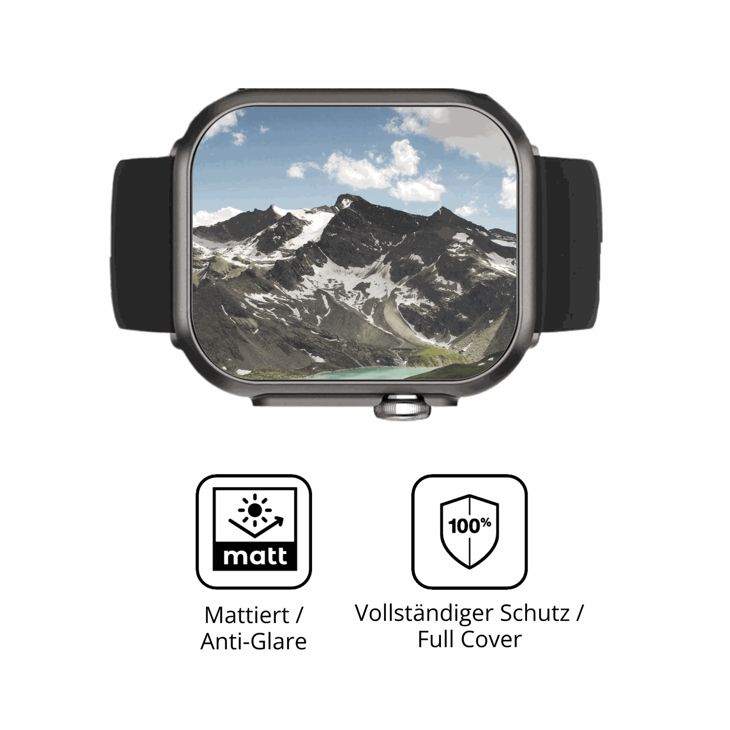 Flexible TPU-Folie passend zugeschnitten für Banlvs Smartwatch 1.73 Zoll, vollständige Abdeckung
