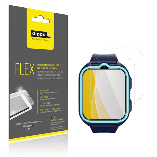 Klare Displayschutzfolie von dipos passend für Baolubao Z30, 100% Displayabdeckung und blasenfreie Montage