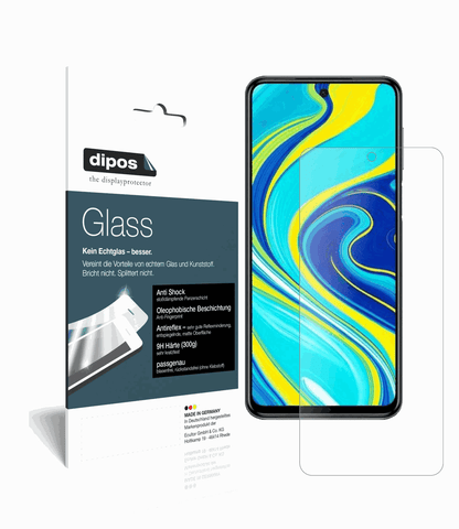 2x 9H Schutzfolie matt für Xiaomi Redmi Note 9 Pro Max Panzerfolie (1x Vorderseite + 1x Rückseite)