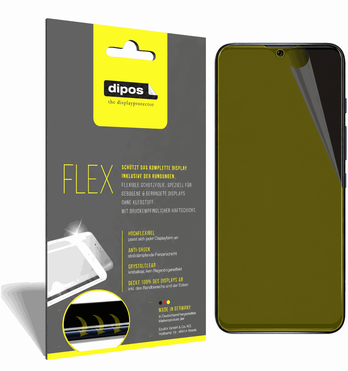 2x 3D Full Cover Schutzfolie für Wiko Power U30