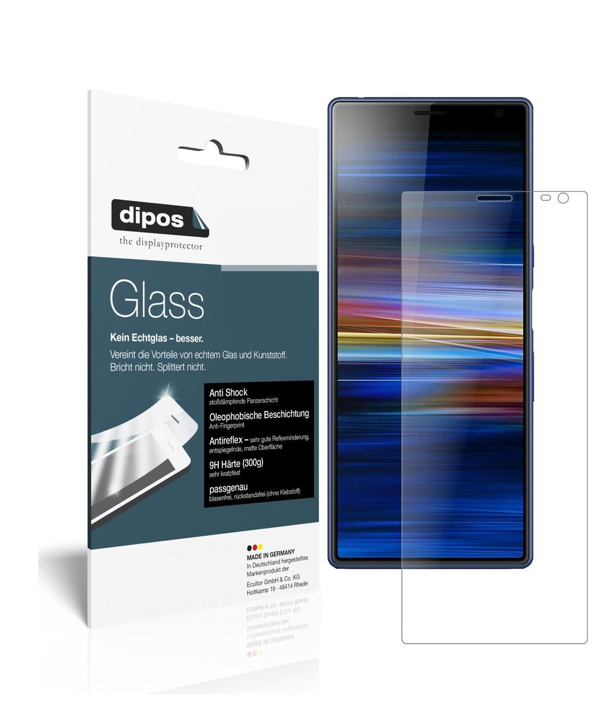 1x 9H Schutzfolie matt für Sony Xperia 10 Panzerfolie