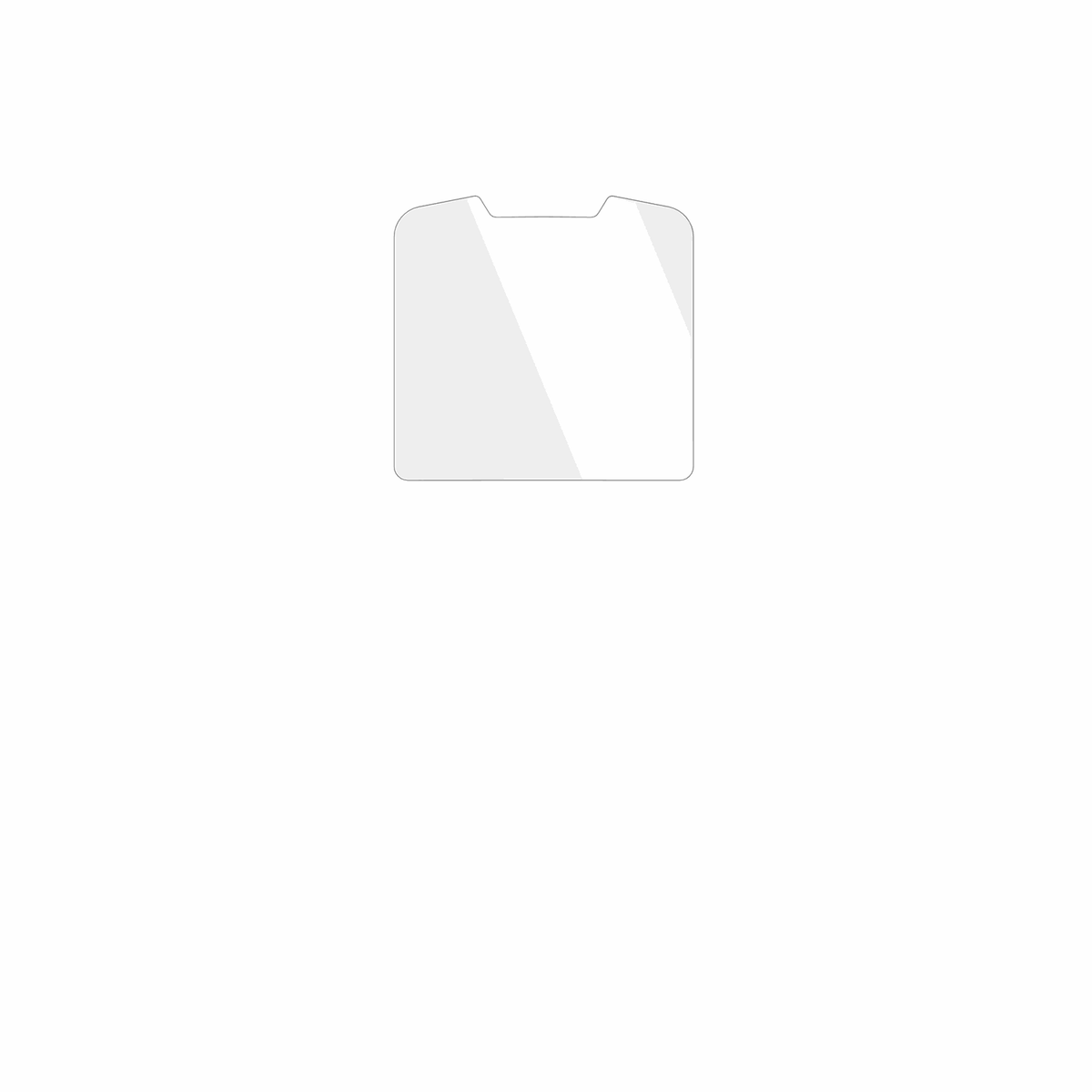 dipos Displayschutz für Beafon SL230 LTE, transparente Oberfläche, geringe Dicke und perfekte Passform