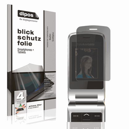 Blickschutzfolie von dipos passend für Beafon SL645plus, präziser Zuschnitt und blasenfrei montiert