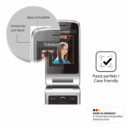 Besonders flexibler Displayschutz mit Anti-Shock-Schicht im Materialmix