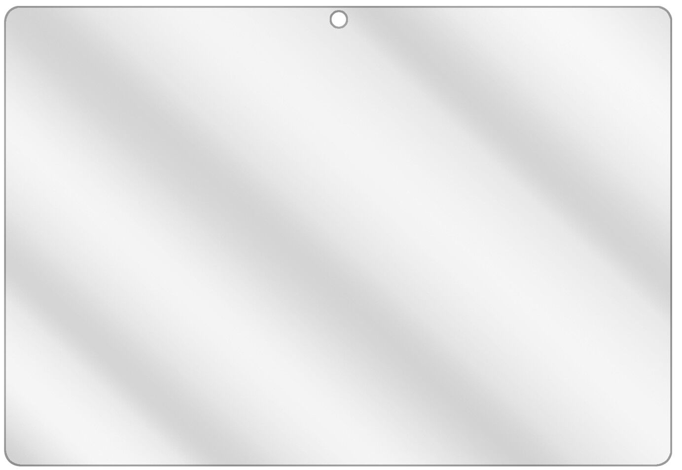dipos Displayschutz für Beneve Tablet PC 10.1 Zoll, transparente Oberfläche, geringe Dicke und perfekte Passform
