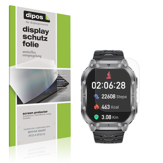 Matte Displayschutzfolie von dipos passend für BENYAR SMART EF22-A EF22-G, präziser Zuschnitt und blasenfrei montiert