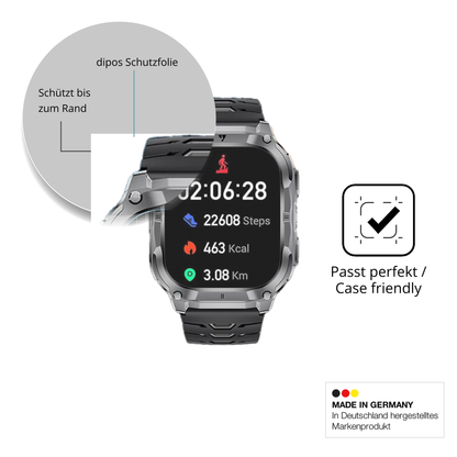 Schutzglasfolie mit optimaler Passform, zur Verwendung mit Hüllen geeignet