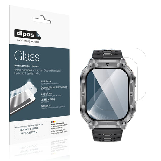 Klare Displayschutzfolie von dipos passend für BENYAR SMART EF22-A EF22-G, 9H kratzfest und blasenfrei montiert