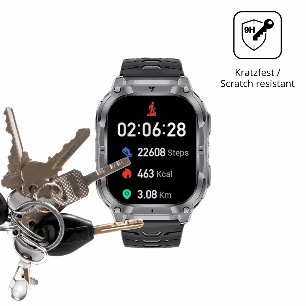 dipos Displayschutz für BENYAR SMART EF22-A EF22-G, transparente Oberfläche, perfekte Passform auch für die Rundungen