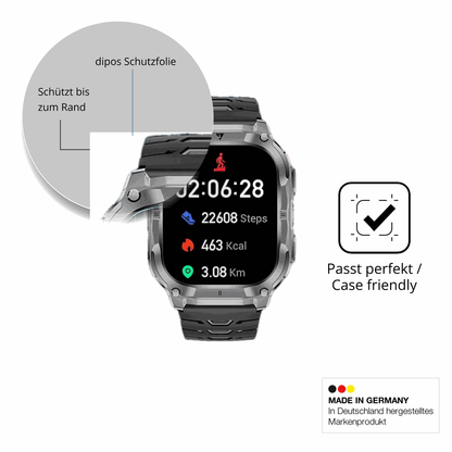 Besonders flexibler Displayschutz mit Anti-Shock-Schicht im Materialmix