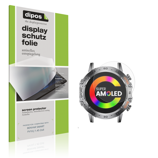 Matte Displayschutzfolie von dipos passend für BENYAR SMART FV10-J 1.45 Zoll, präziser Zuschnitt und blasenfrei montiert
