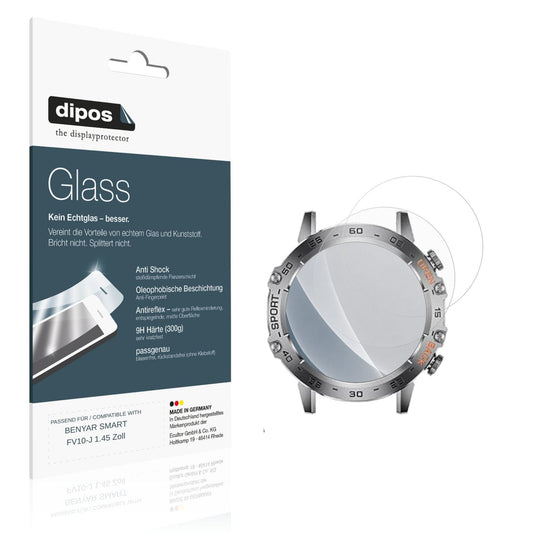 Matte Displayschutzfolie von dipos passend für BENYAR SMART FV10-J 1.45 Zoll, 9H kratzfest und blasenfrei montiert