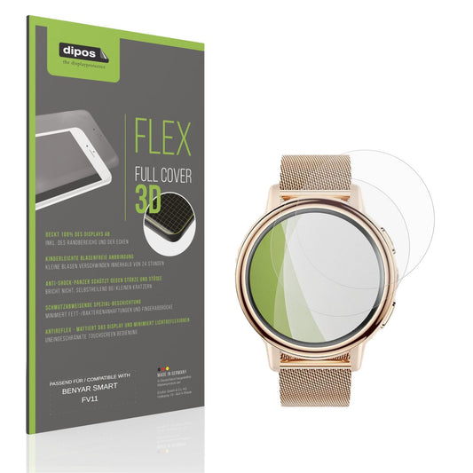 Matte Displayschutzfolie von dipos passend für BENYAR SMART FV11, 100% Displayabdeckung und blasenfreie Montage