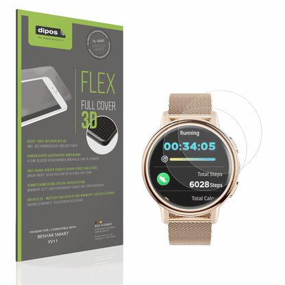 Matte Displayschutzfolie von dipos passend für BENYAR SMART FV11, 100% Displayabdeckung und blasenfreie Montage