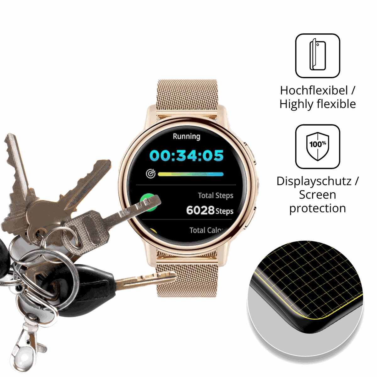 dipos Displayschutz für BENYAR SMART FV11, transparente Oberfläche, geringe Dicke und perfekte Passform