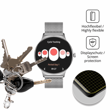 dipos Displayschutz für BENYAR SMART FV12-I, transparente Oberfläche, perfekte Passform auch für die Rundungen