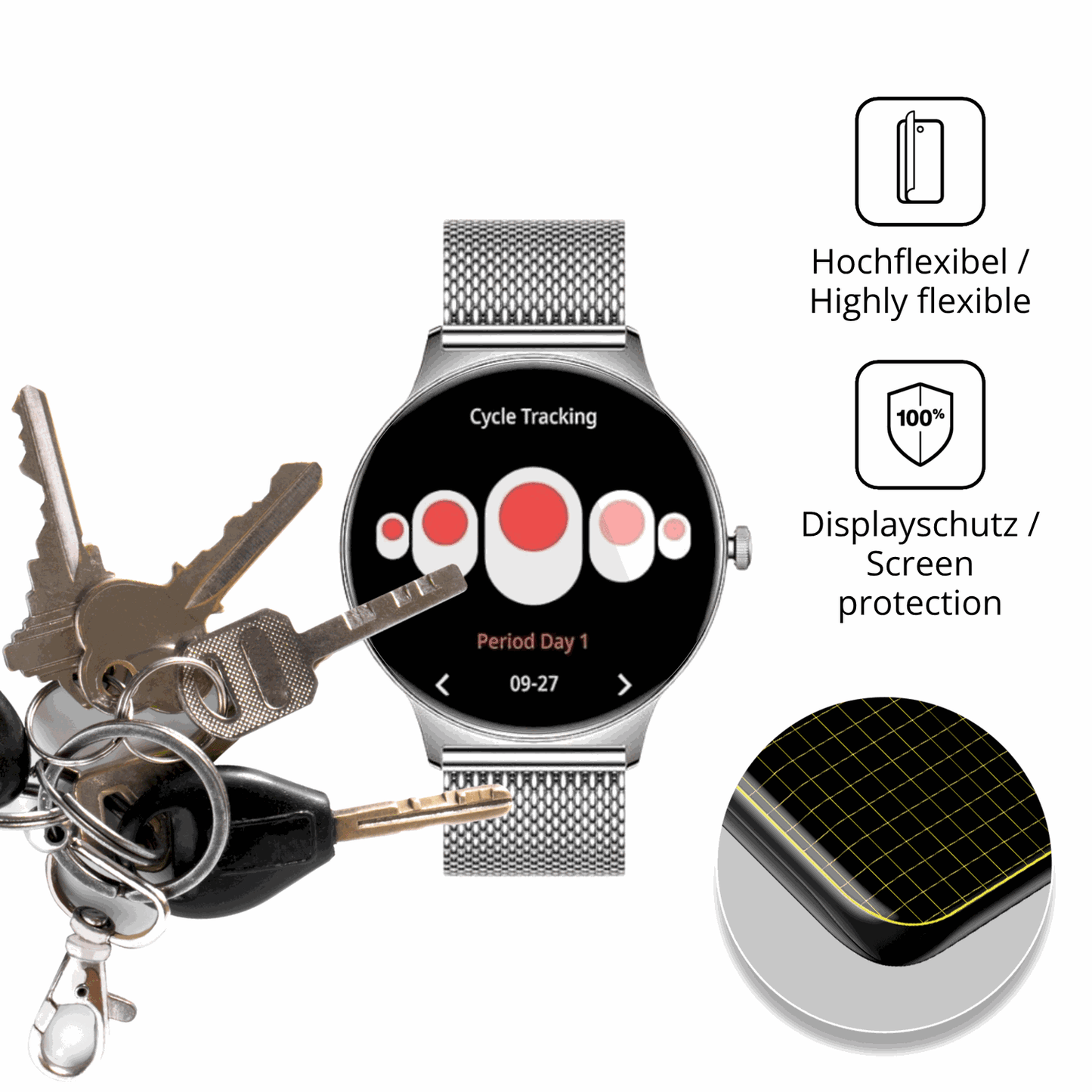 dipos Displayschutz für BENYAR SMART FV12-I, transparente Oberfläche, geringe Dicke und perfekte Passform