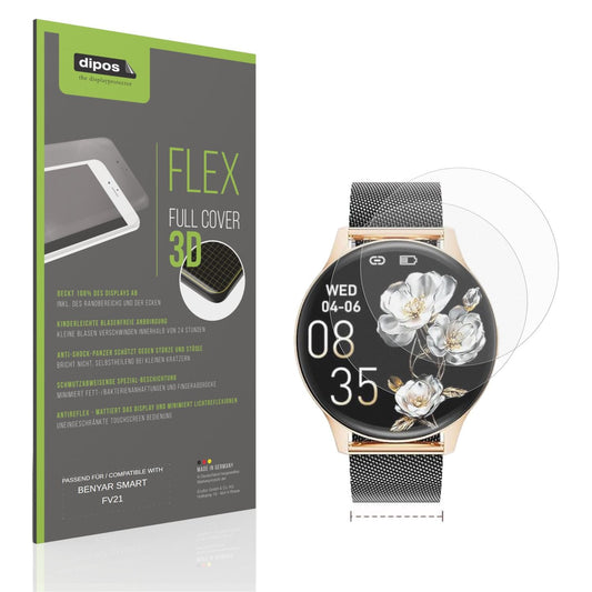 Matte Displayschutzfolie von dipos passend für BENYAR SMART FV21, 100% Displayabdeckung und blasenfreie Montage