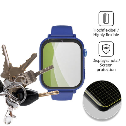 dipos Displayschutz für Berilona A22, transparente Oberfläche, perfekte Passform auch für die Rundungen
