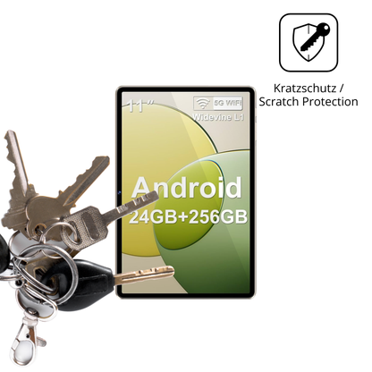 Schutz gegen Kratzer auf dem Biegedy 10 Zoll 2026 Glas durch Schlüssel oder Ähnliches