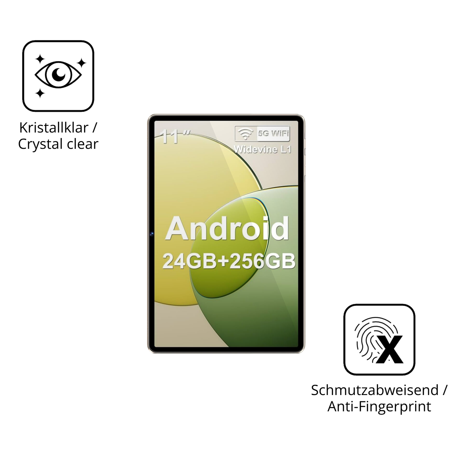 Flexible TPU-Folie passend zugeschnitten für Biegedy 10 Zoll 2026, vollständige Abdeckung