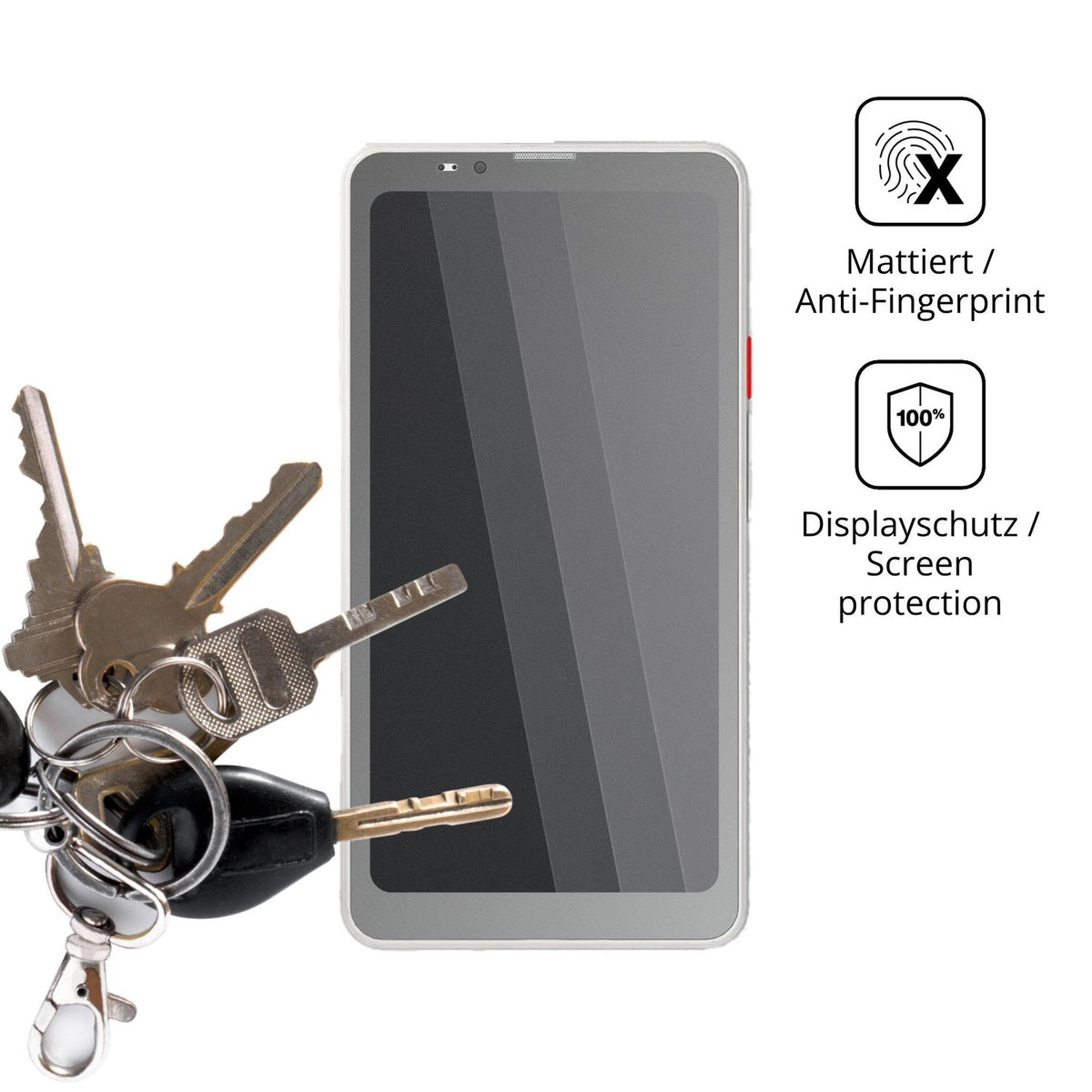 dipos Displayschutz für Bigme HiBreak Pro Color, mattierte Oberfläche, Blickschutzfilter und perfekter Passform