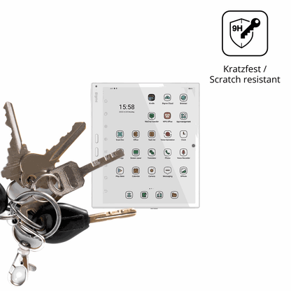 dipos Displayschutz für Bigme B10 10.3 Zoll, transparente Oberfläche, perfekte Passform auch für die Rundungen