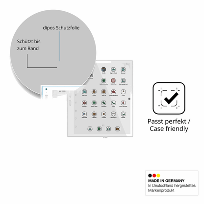Besonders flexibler Displayschutz mit Anti-Shock-Schicht im Materialmix