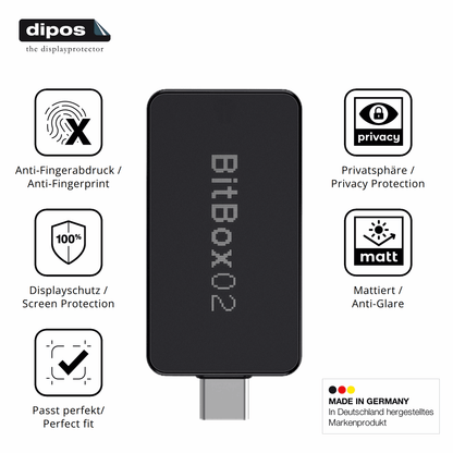 Privatsphäre-Schutz durch Sichtschutz-Folie passend zugeschnitten für bitbox02 nova