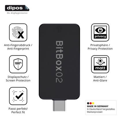 Privatsphäre-Schutz durch Sichtschutz-Folie passend zugeschnitten für bitbox02 nova