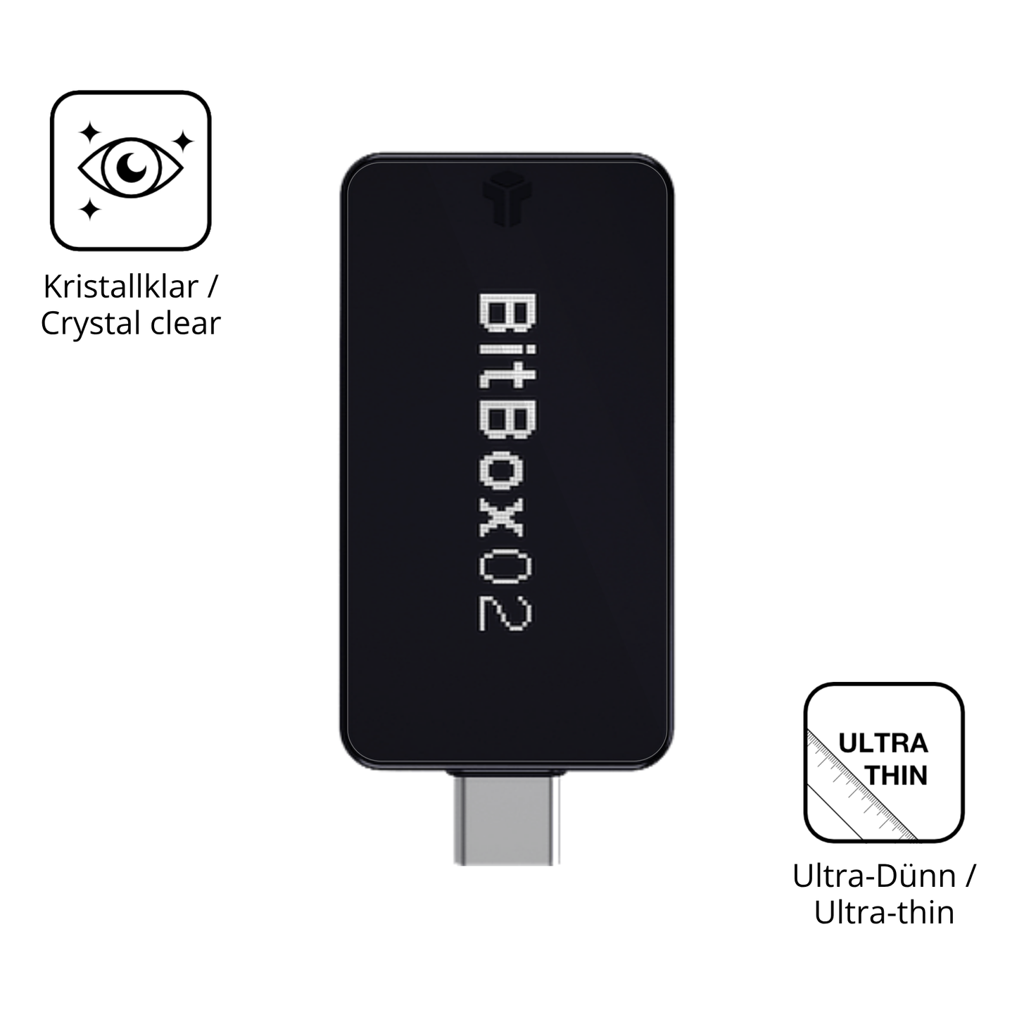 Dünne und klare Folie passend zugeschnitten für bitbox02 nova