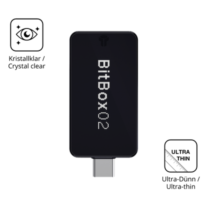 Dünne und klare Folie passend zugeschnitten für bitbox02 nova