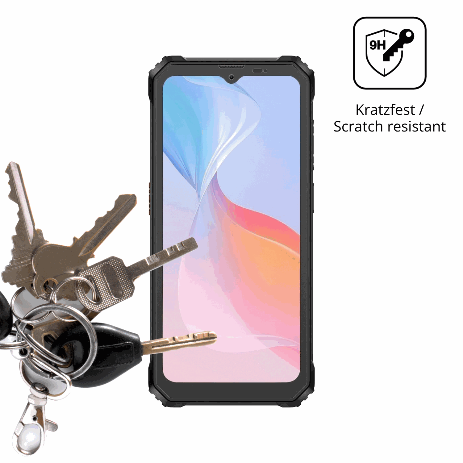 dipos Displayschutz für Blackview BV6200 Pro, mattierte Oberfläche, robuste Festigkeit und perfekte Passform