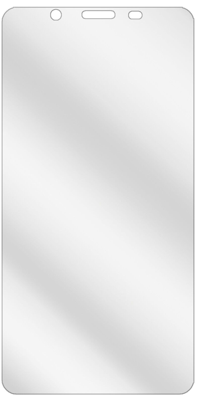 dipos Displayschutz für Blackview P2, transparente Oberfläche, geringe Dicke und perfekte Passform