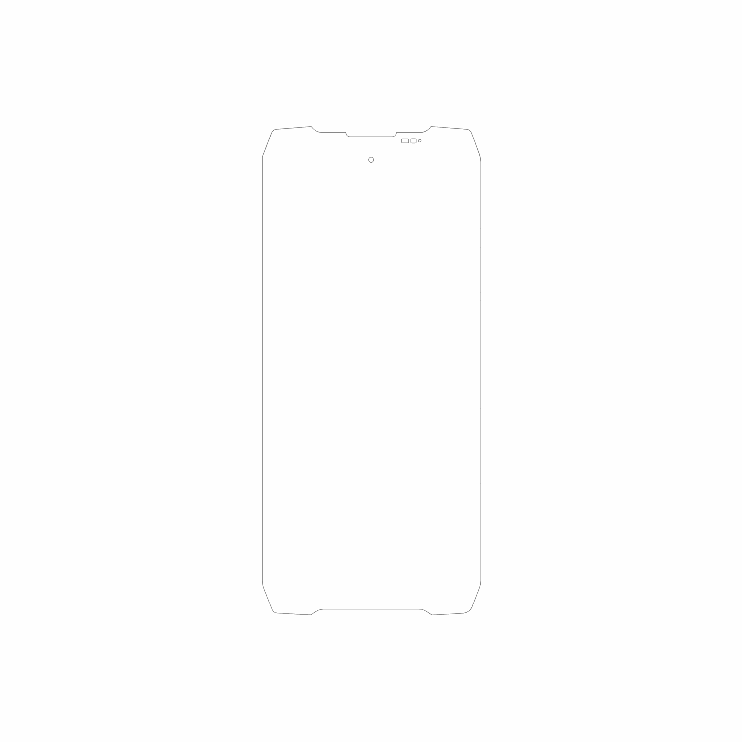 dipos Displayschutz für Blackview Rock 5, mattierte Oberfläche, geringe Dicke und perfekte Passform