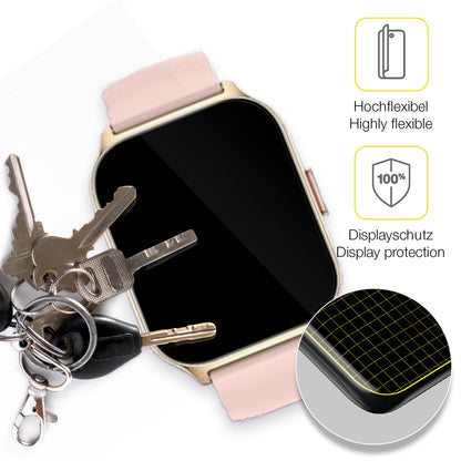 dipos Displayschutz für Blackview W10 Smartwatch 1.69 Zoll, transparente Oberfläche, geringe Dicke und perfekte Passform
