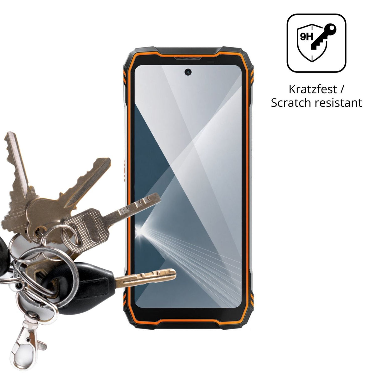 dipos Displayschutz für Blackview Xplore X1 Pro, transparente Oberfläche, perfekte Passform auch für die Rundungen