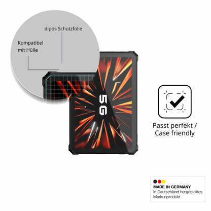 Schutzfolie mit optimaler Passform, zur Verwendung mit Hüllen geeignet